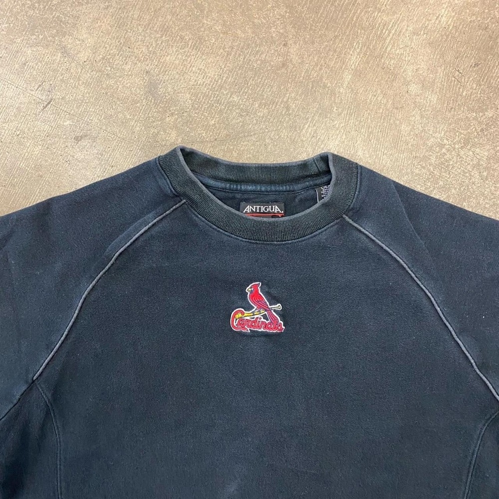 Vintage St. Louis Cardinals MLB 2000s Center Logo Antigua Sweatshirt Crewneck L - Picture 2 of 6